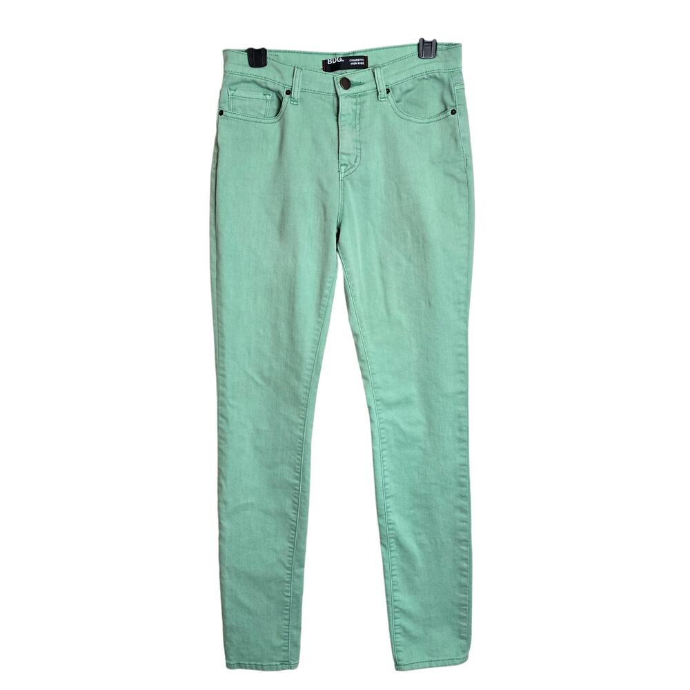 BDG Urban Outfitters Green Cigarette High Rise Skinny Jeans Size 30